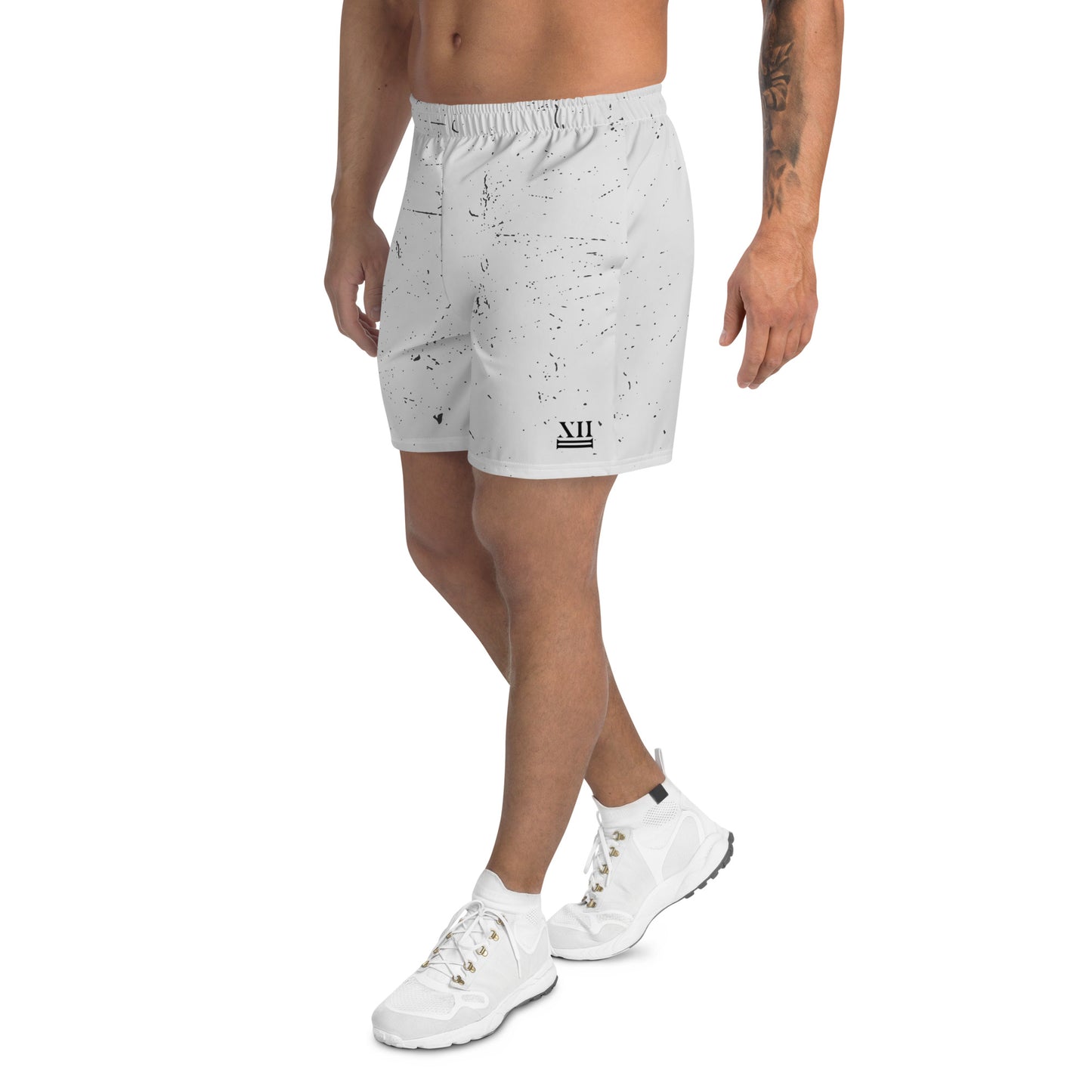 12:2 Logo Branded - Athletic Shorts in Concrete