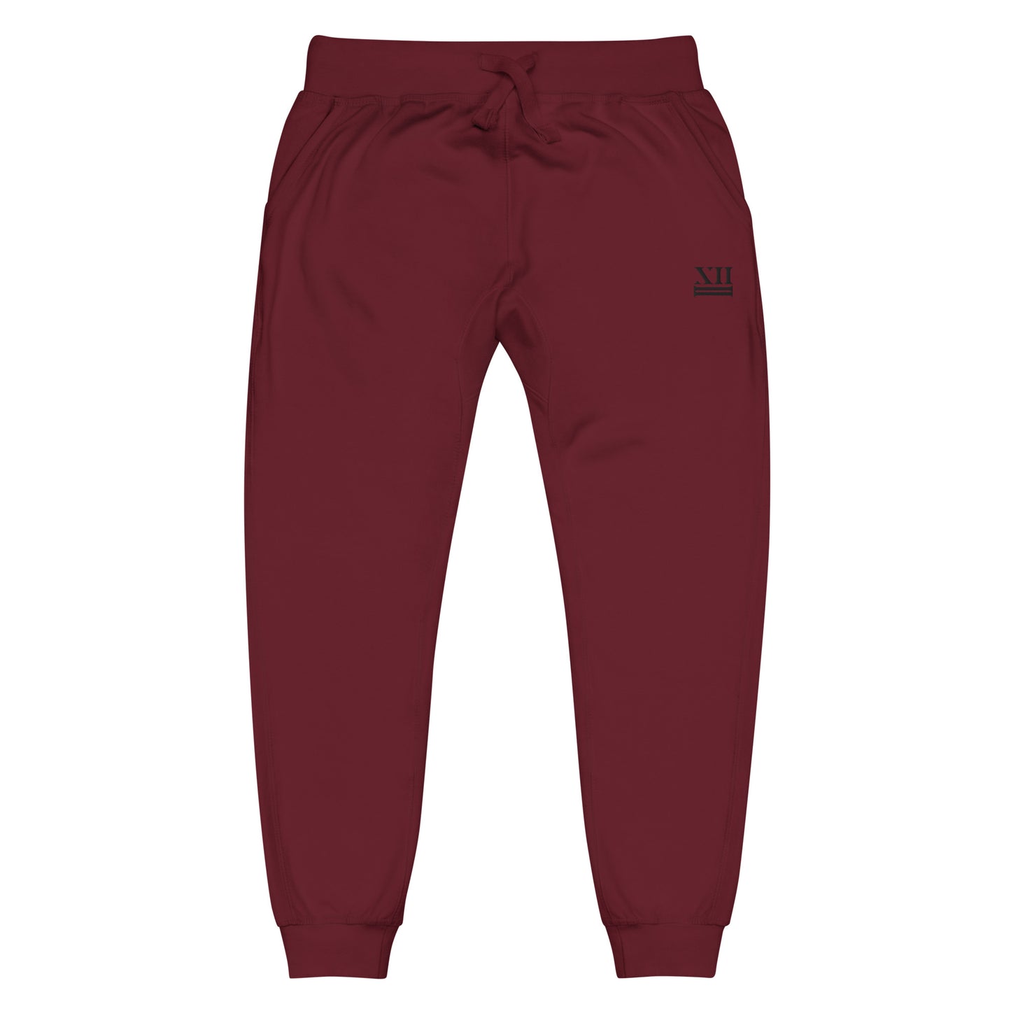 12:2 Logo Branded - Unisex Fleece Sweatpants (Black Design)