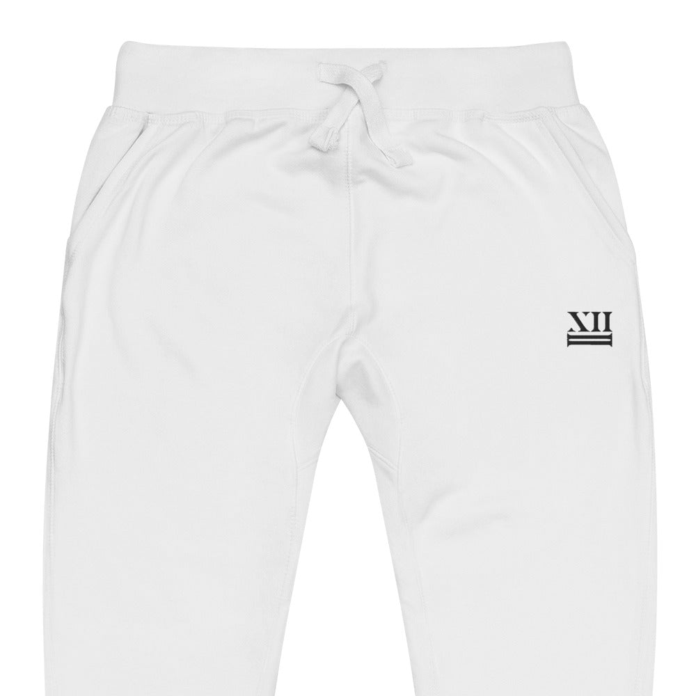 12:2 Logo Branded - Unisex Fleece Sweatpants (Black Design)